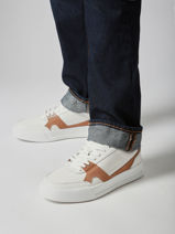 Sneakers Uit Leder Tommy hilfiger Wit men 55510LB-vue-porte